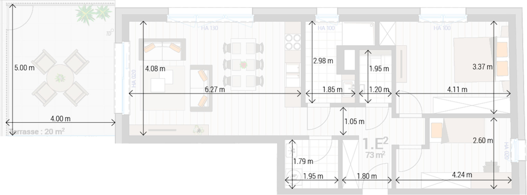 Appartement 1E