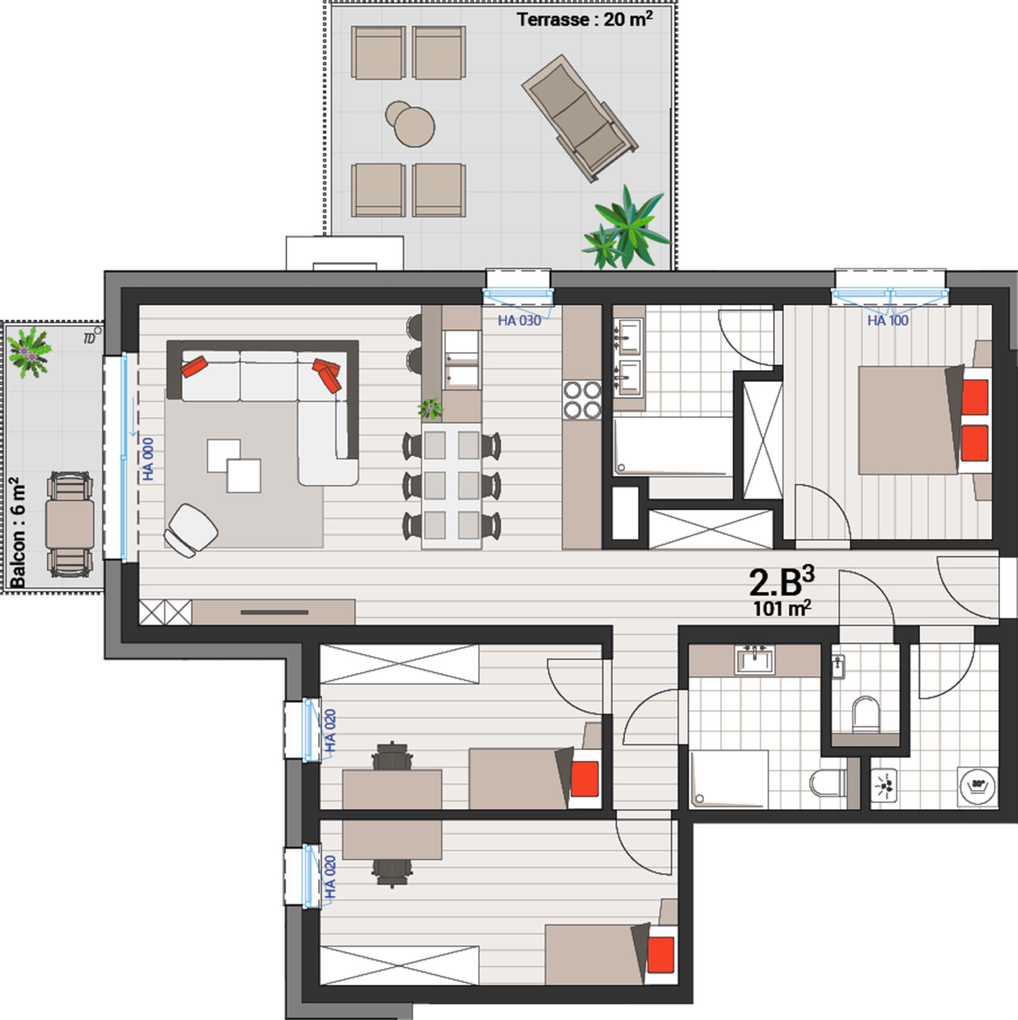 Appartement 2B