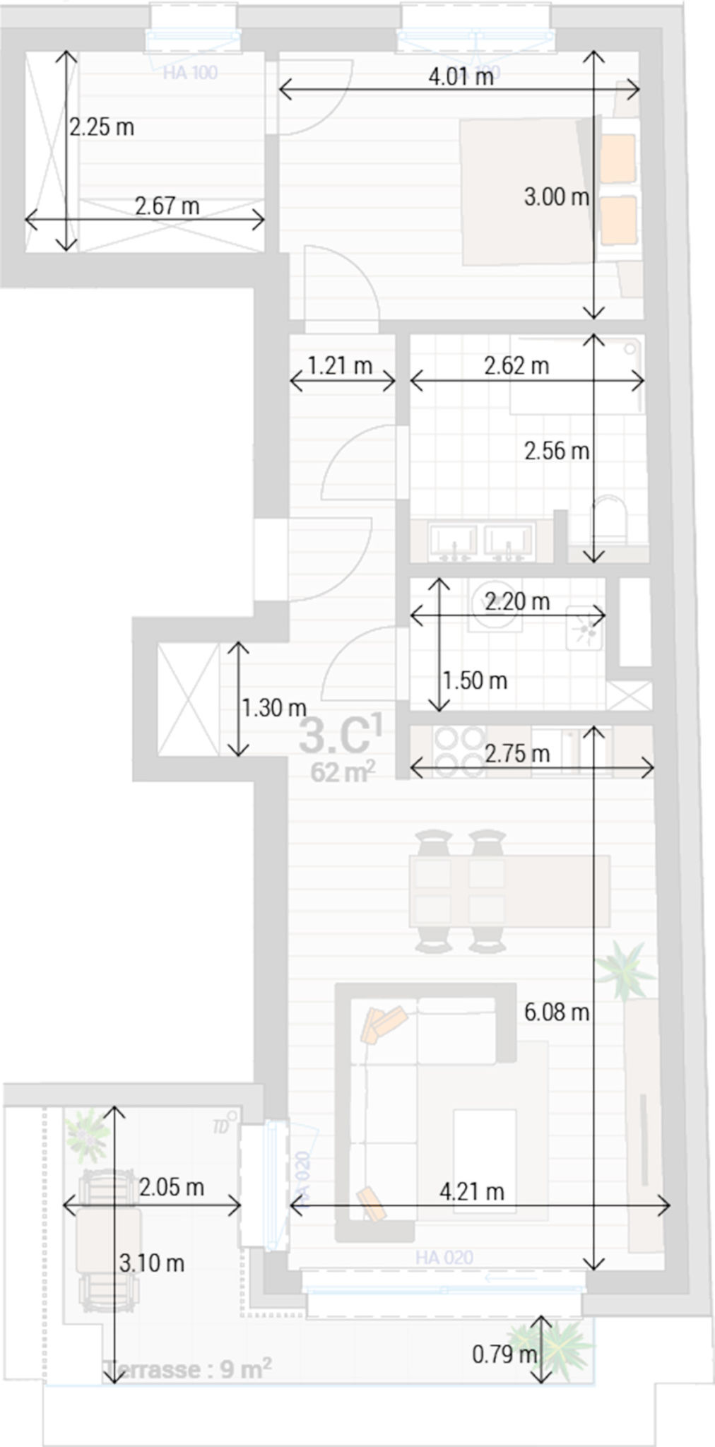 Wohnung 3C