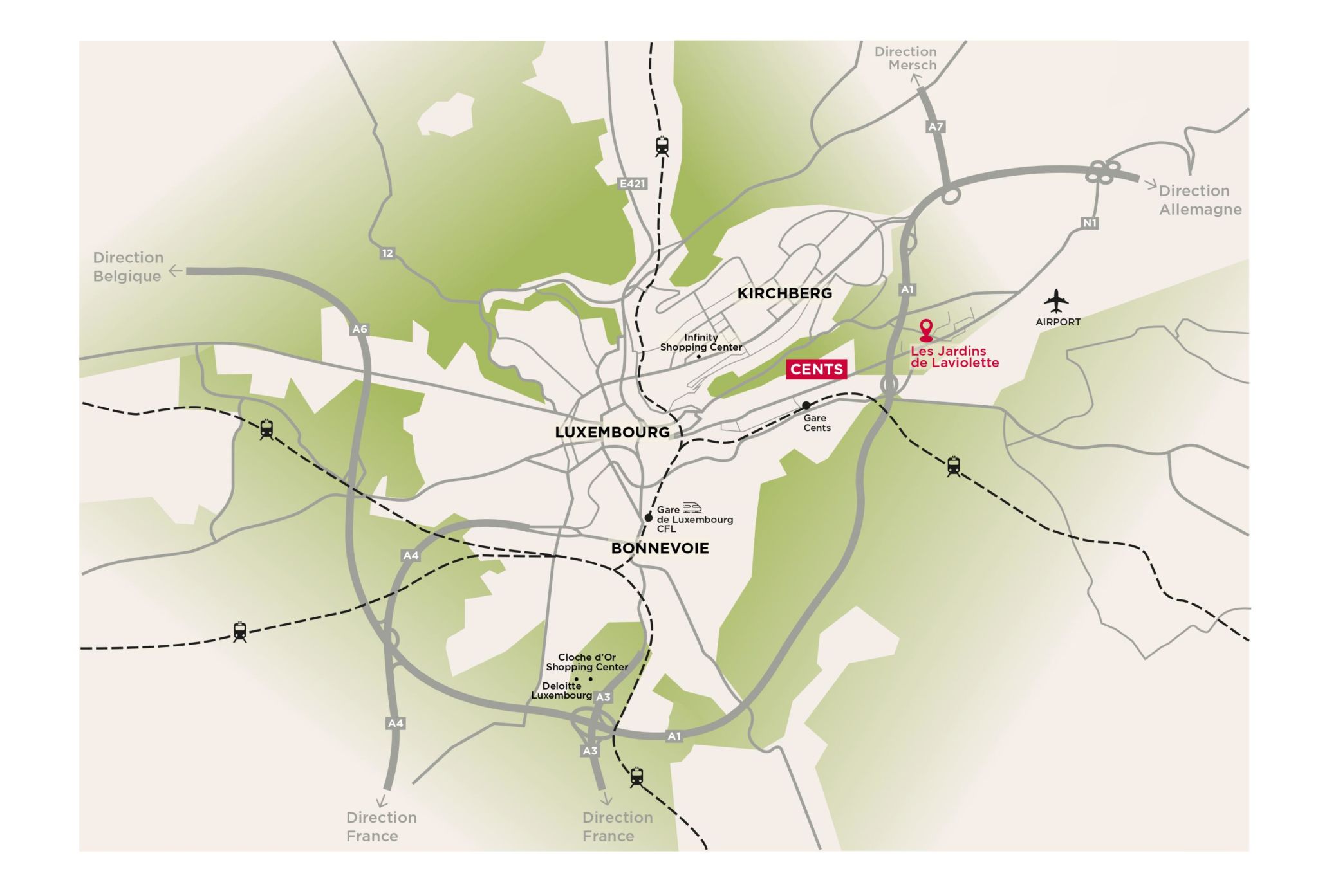 Les Jardins de Laviolette situation geographique